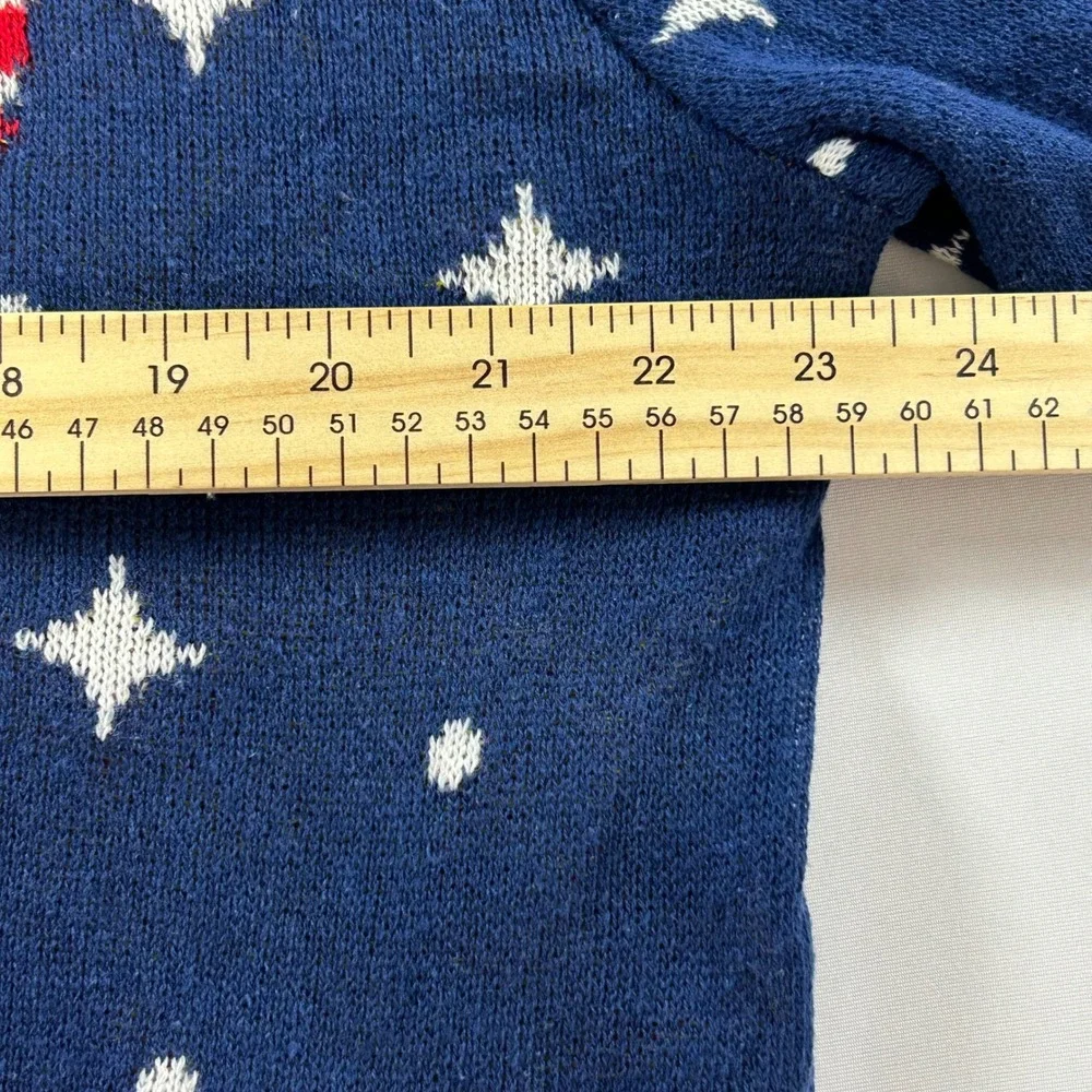 Hybrid Mens Ugly Christmas Sweater 2XL Santa Eagle USA Flag Patriotic Holiday